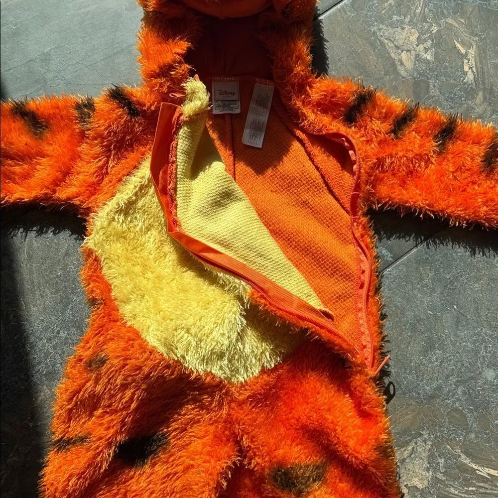 Disney Winnie the Pooh Tigger Costume Infant 24M One Piece Halloween Hooded